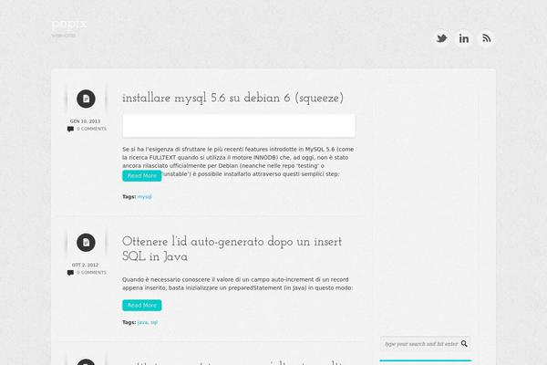 Shortnotes theme site design template sample