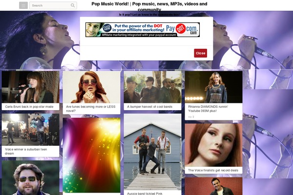 Covert PinPress theme site design template sample