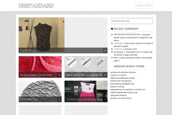 Unstandard theme site design template sample