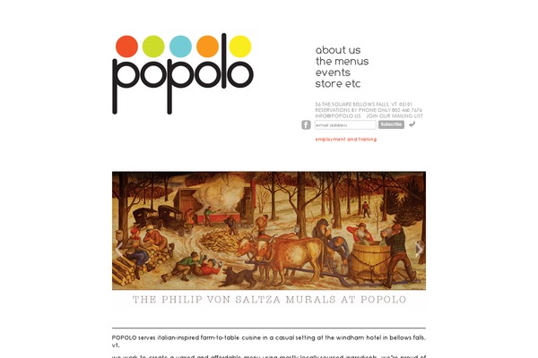 popolo theme websites examples