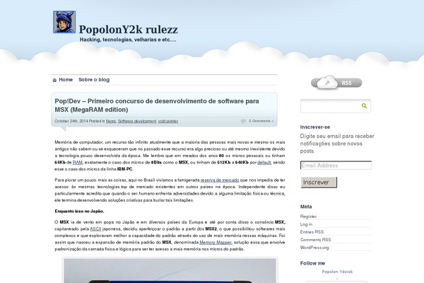 proClouds theme site design template sample