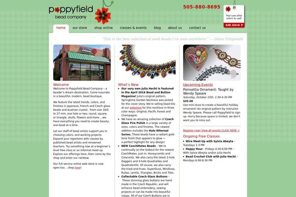 poppybeads.com site used Poppy
