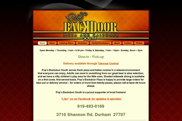 POPS_BACKDOOR_PIZZA_SOUTH theme websites examples