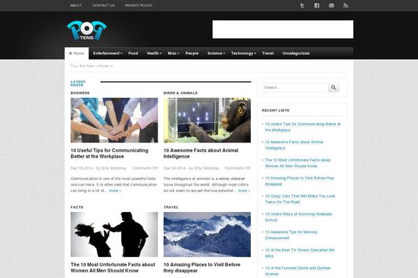 BlackLight theme site design template sample