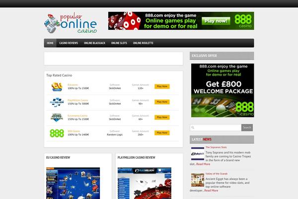 Boulevard theme site design template sample