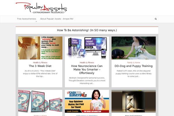 Site using Meks ThemeForest Smart Widget plugin