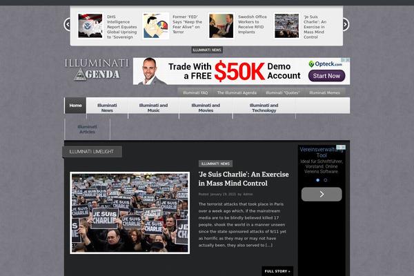 popularmoron.com site used Continuum Theme