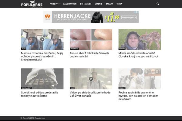 Newspaper Child theme site design template sample