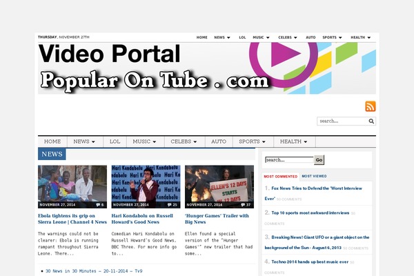 Tribune theme site design template sample