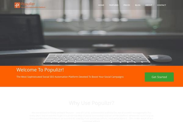 North theme site design template sample