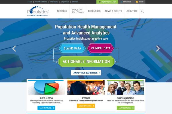 populyticsweb theme websites examples