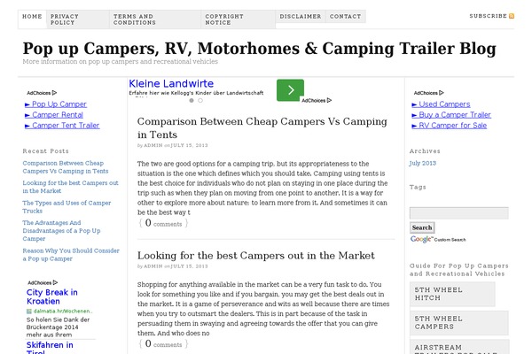 popupcampersrv.com site used Thesis182