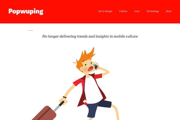 Pop theme site design template sample