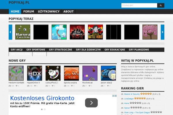 Gameking theme site design template sample