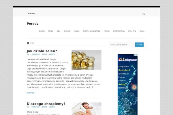 Wp Enlightened theme site design template sample