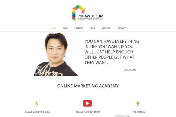 porawut.com site used Porawut