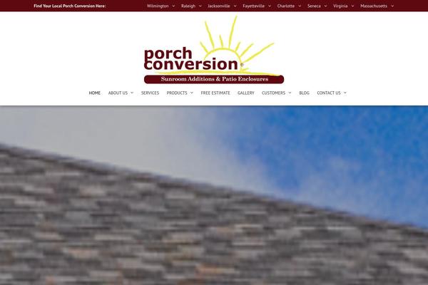 porchconversion.com site used AccessPress Parallax