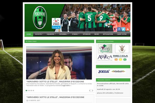 pordenonecalcio.com site used Flows