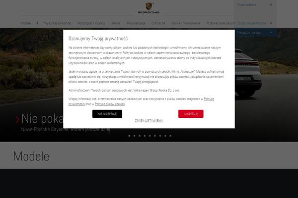 porsche.pl site used Porsche