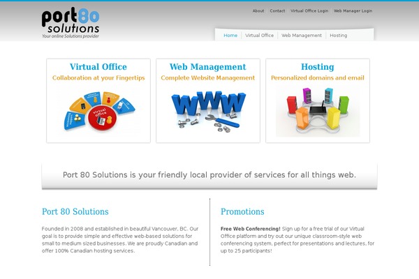 port80solutions.com site used Responsive-child-theme