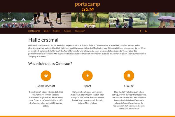 portacamp.de site used Timber-starter-theme