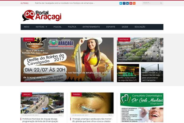 Site using Magazine3-widgets plugin
