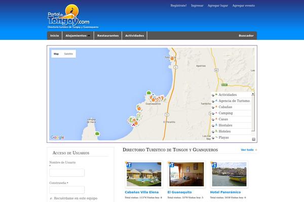 GeoPlaces theme site design template sample
