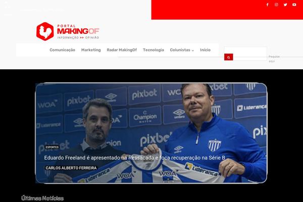 Newspaper theme site design template sample