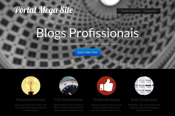 Tonic theme site design template sample