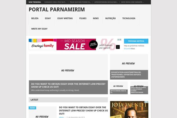 Sky theme site design template sample