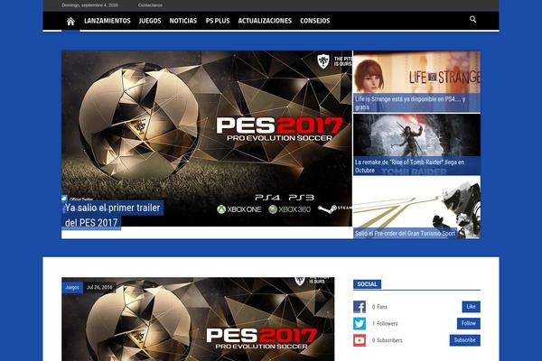Newspaper theme site design template sample