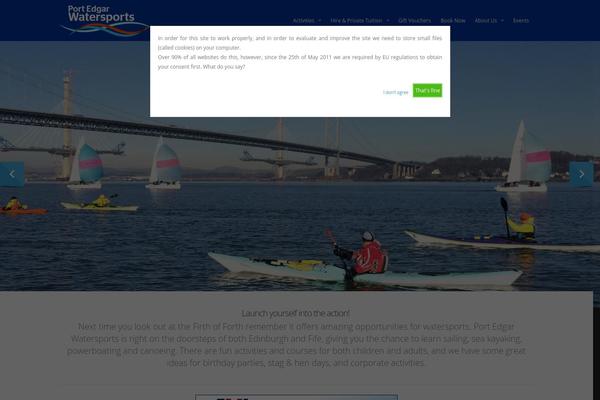 Site using Cookie-warning plugin