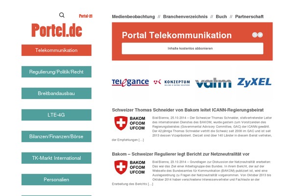 portal21 theme websites examples