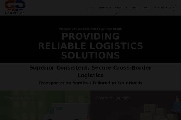 Logistic theme site design template sample