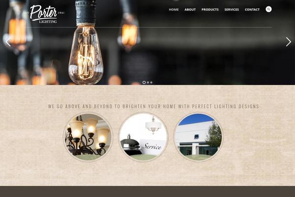 Porcelain theme site design template sample
