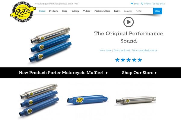 Porter theme site design template sample