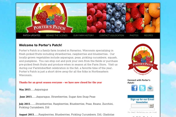 porterspatch.com site used Divi child