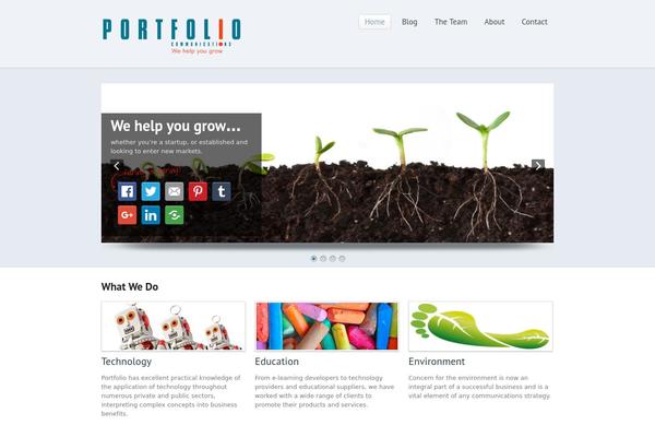 Simplicity theme site design template sample