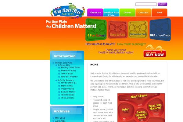 portionsizematters.com site used Theme960