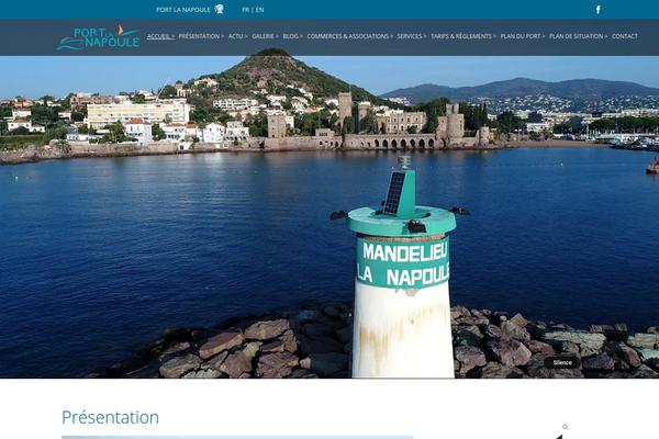 Marine theme site design template sample