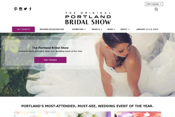 portlandbridalshow.com site used Flat Bootstrap