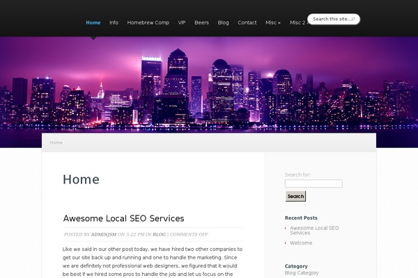 Explorable theme site design template sample