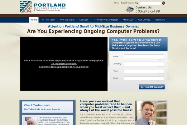 Core theme site design template sample