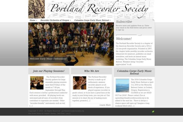 NonProfit theme site design template sample