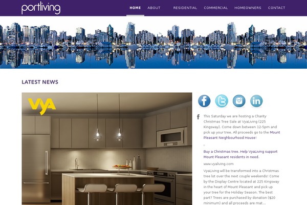 portliving.com site used Enfold