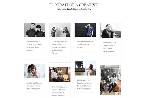 portraitofacreative.com site used Avad
