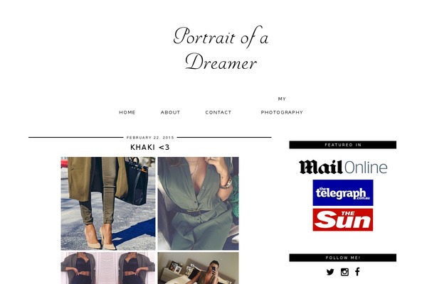 portraitofadreamer.com site used Minim