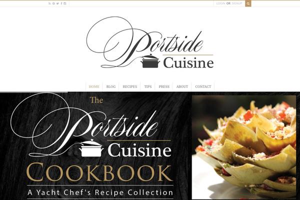 Food & Cook theme site design template sample