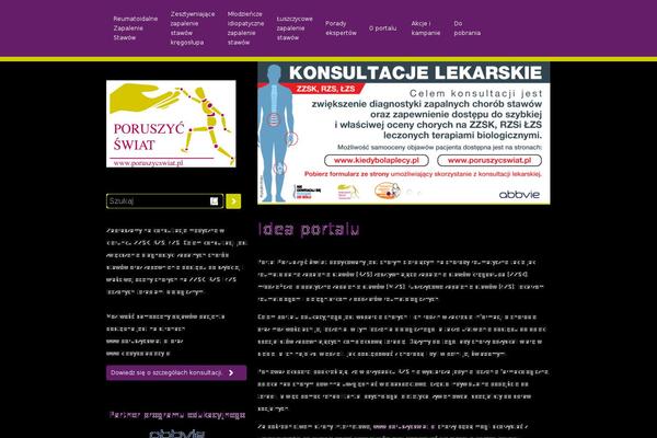 poruszycswiat.pl site used Poruszycswiatjs