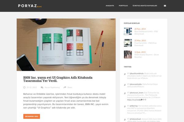 Feather theme site design template sample